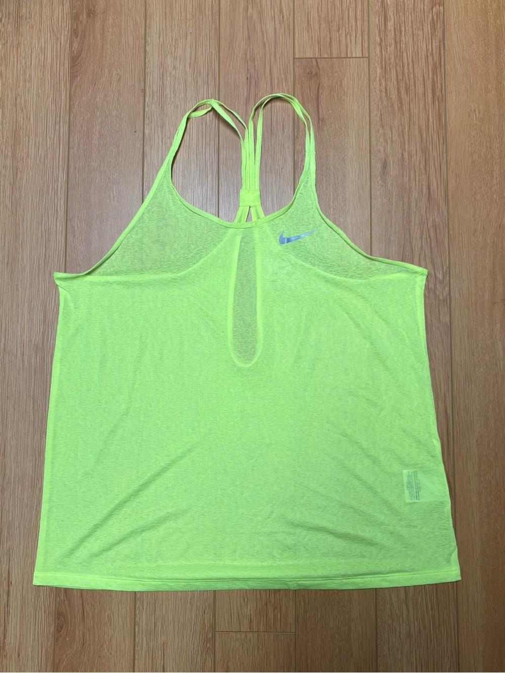 Nike Womenβs Neon Lime Strappy Workout Tank